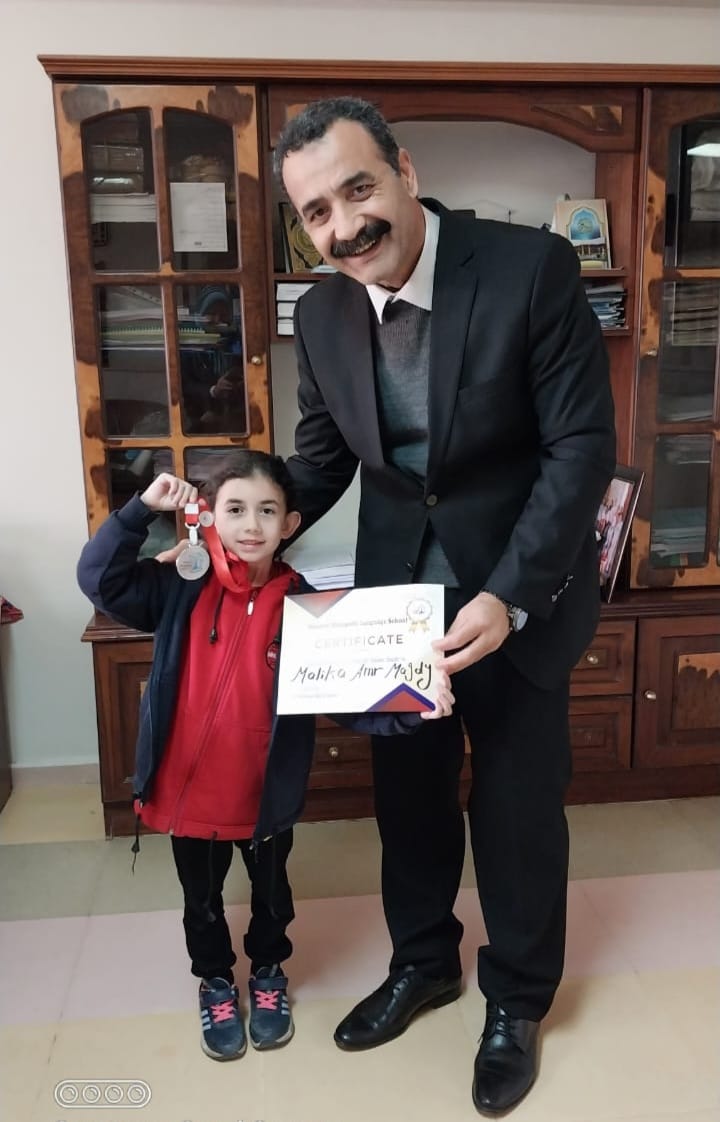 Honouring the KG2 pupil, Malika Amr Magdy